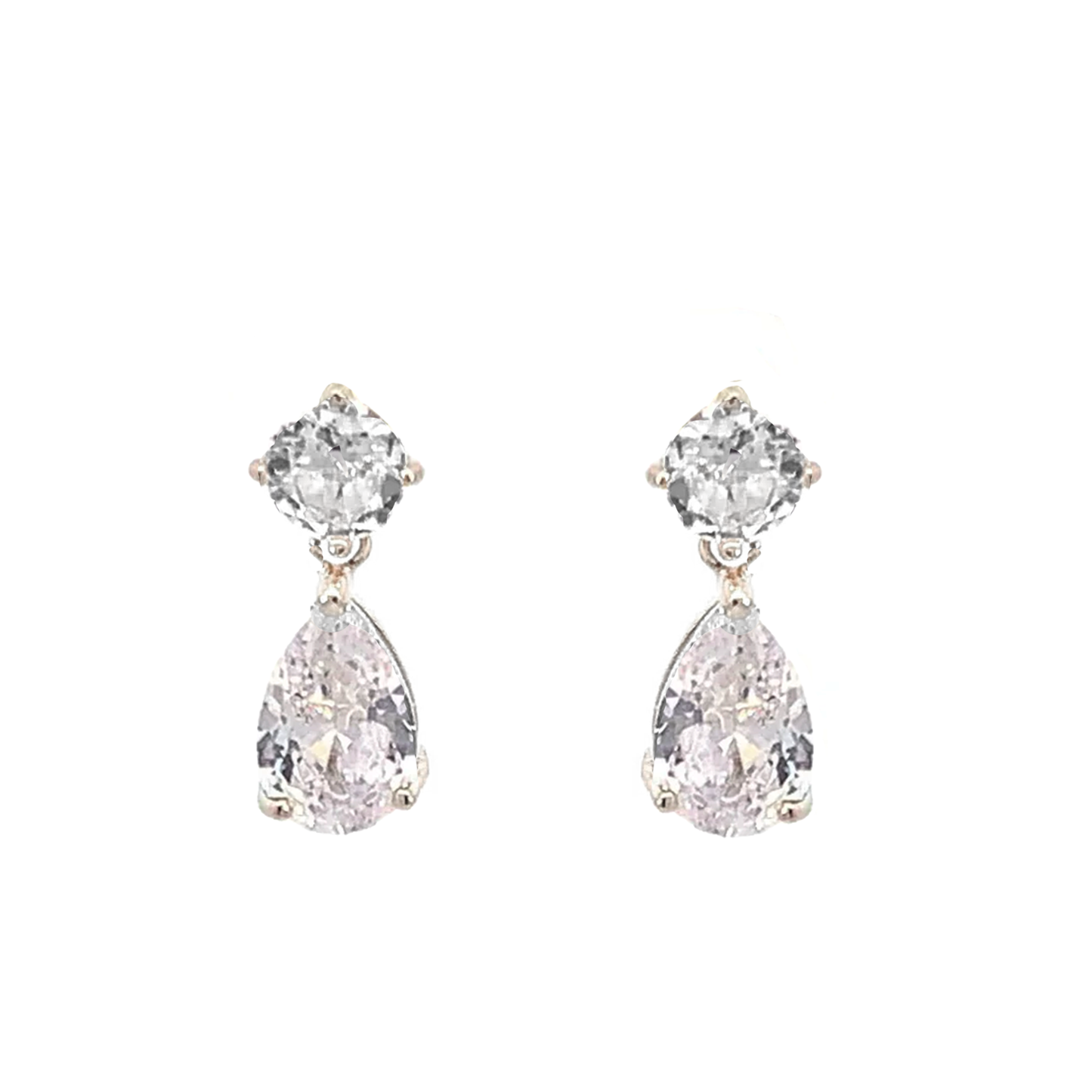 minimalist bridal earrings silver