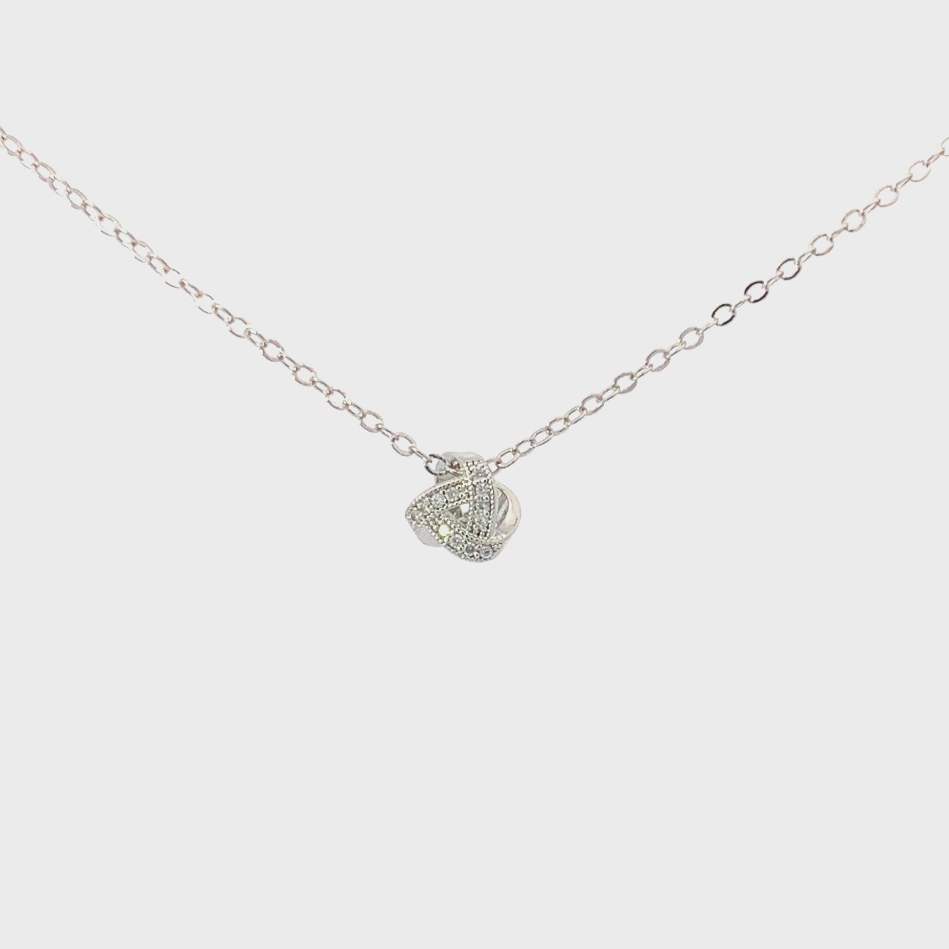 Trinity knot necklace silver