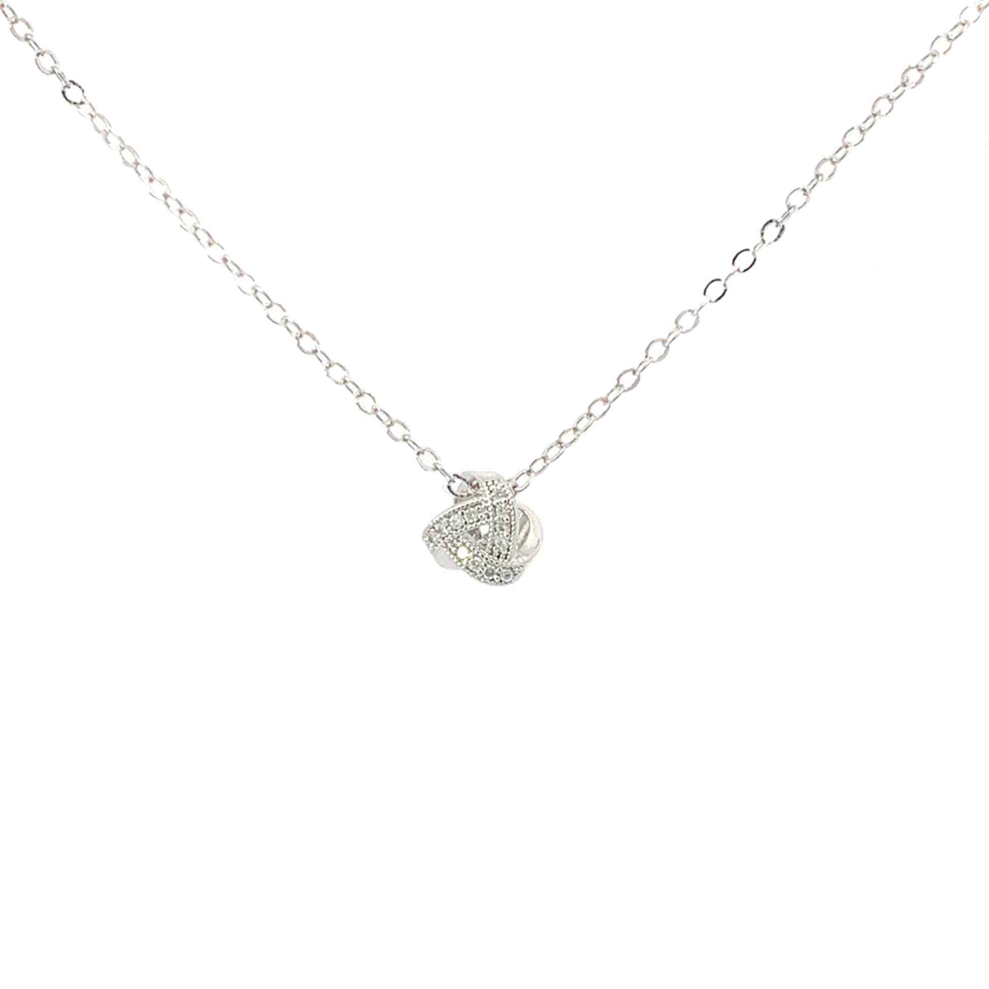 Trinity knot necklace silver