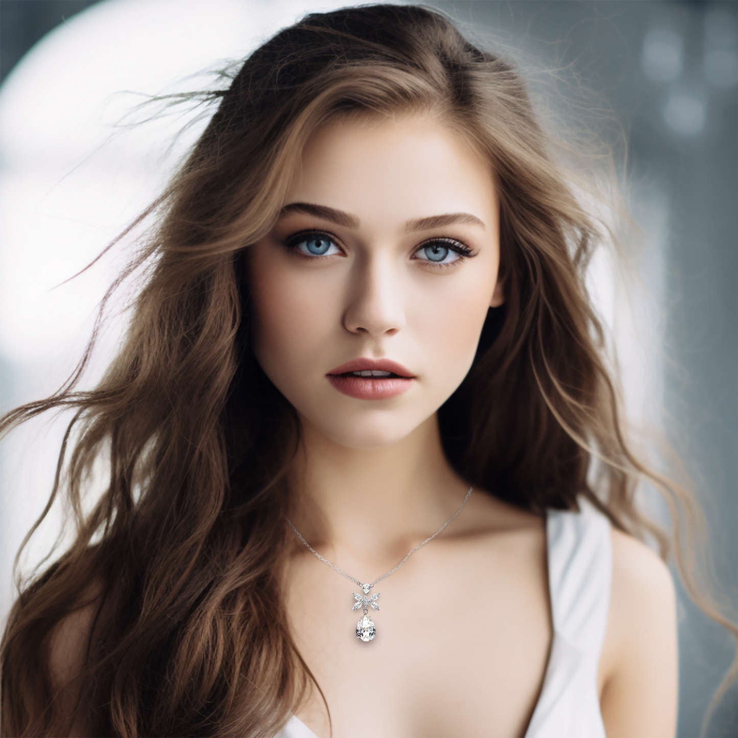 Diamond Mariposa Necklace