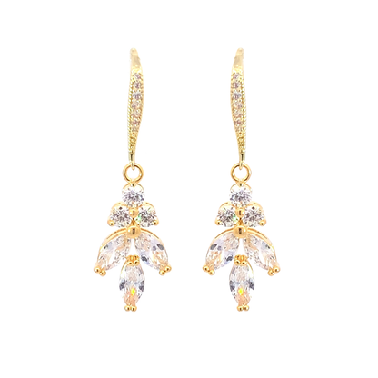 crystal chandelier earrings gold