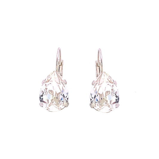 simple teardrop earrings silver