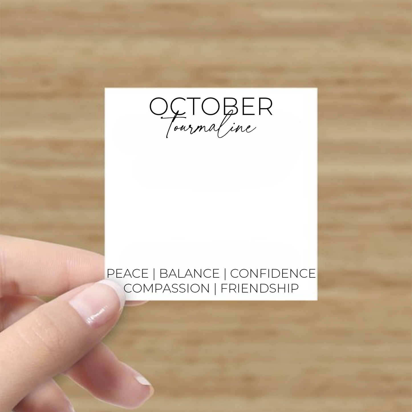 October Presentation Card