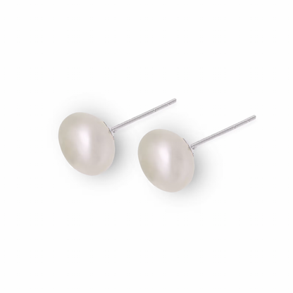 pearl stud earrings