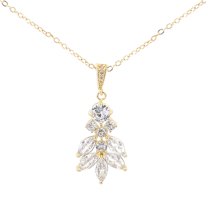 Theodora bridal necklace gold